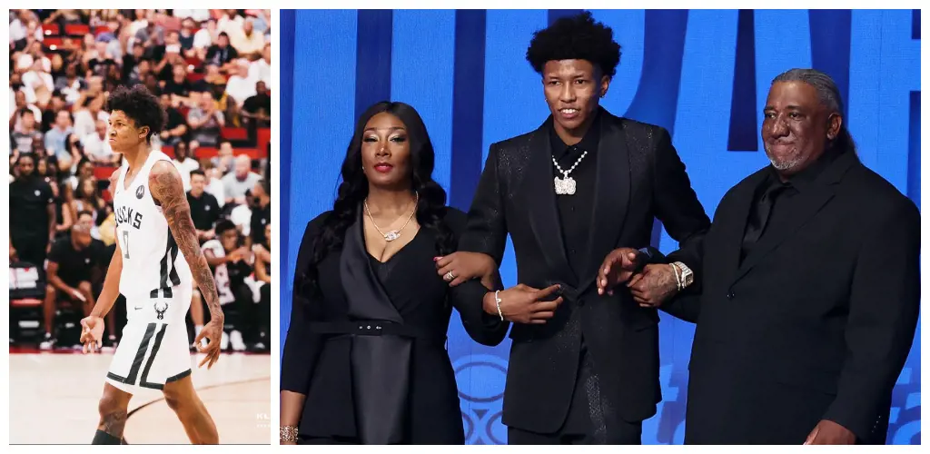 The NBA small forward was accompanied by Jon and Denise in the celebration after the NBA draft 2022. 