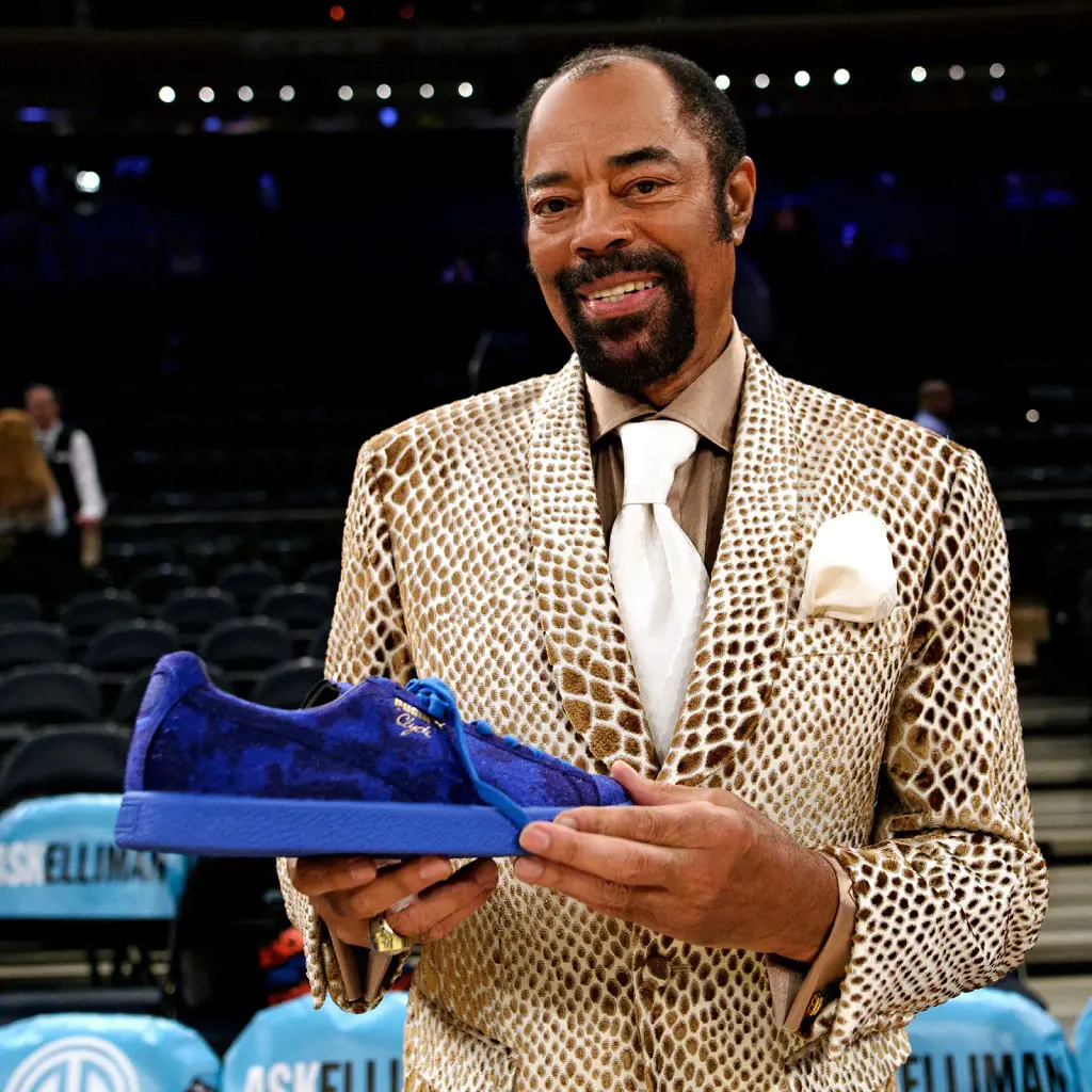 Frazier With His Signature Shoe