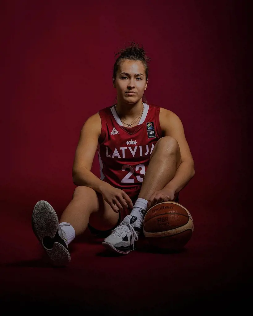 Gulbe plays with '23' for Latvia in FIBA Women's EuroBasket