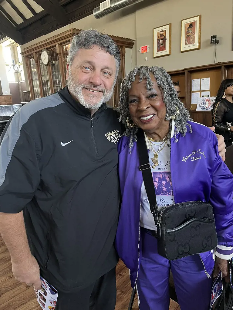 Greg fan-boy moment with legendary American R&B singer Marth Rose Reeves