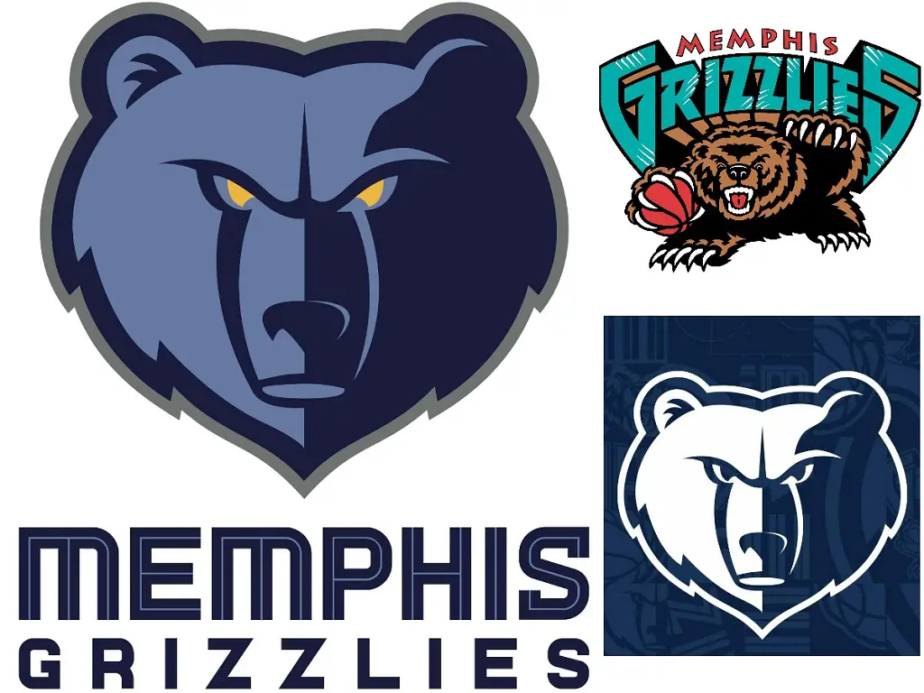 The new Grizzlies design on the left was made official in 2018 while they previously had the one from the top right corner until 2005.